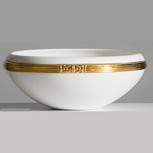 γ4MKγ$450 Katy Briscoe Medium Serve Bowl 24K Gold Plated